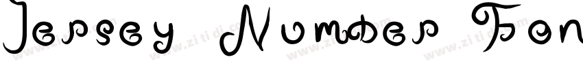 Jersey Number Font字体转换